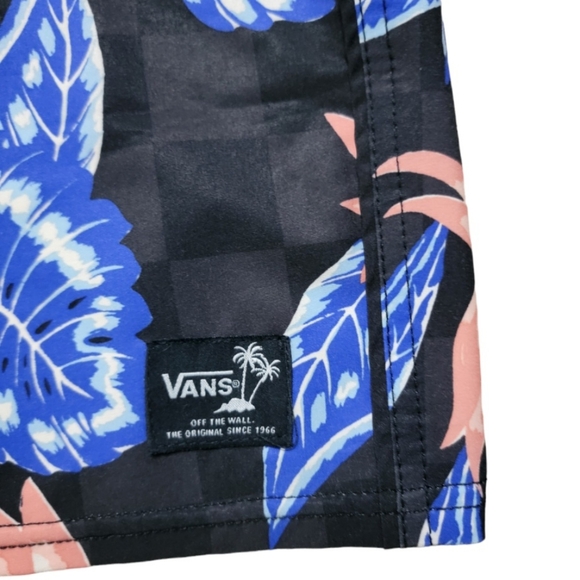 Vans Stretch 9" Board Shorts Pismo Floral Checker Swim Bathing Trunks Size. 32. - Picture 4 of 8